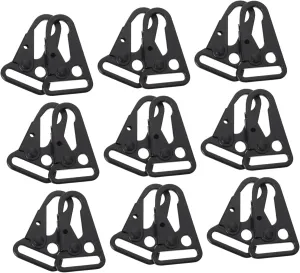 GANAZONO Metal Eagle Beak Snap Hook Buckles 12pcs Set Durable for Keychains and Backpacks