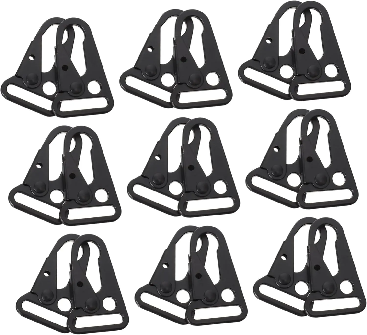 GANAZONO Metal Eagle Beak Snap Hook Buckles 12pcs Set Durable for Keychains and Backpacks