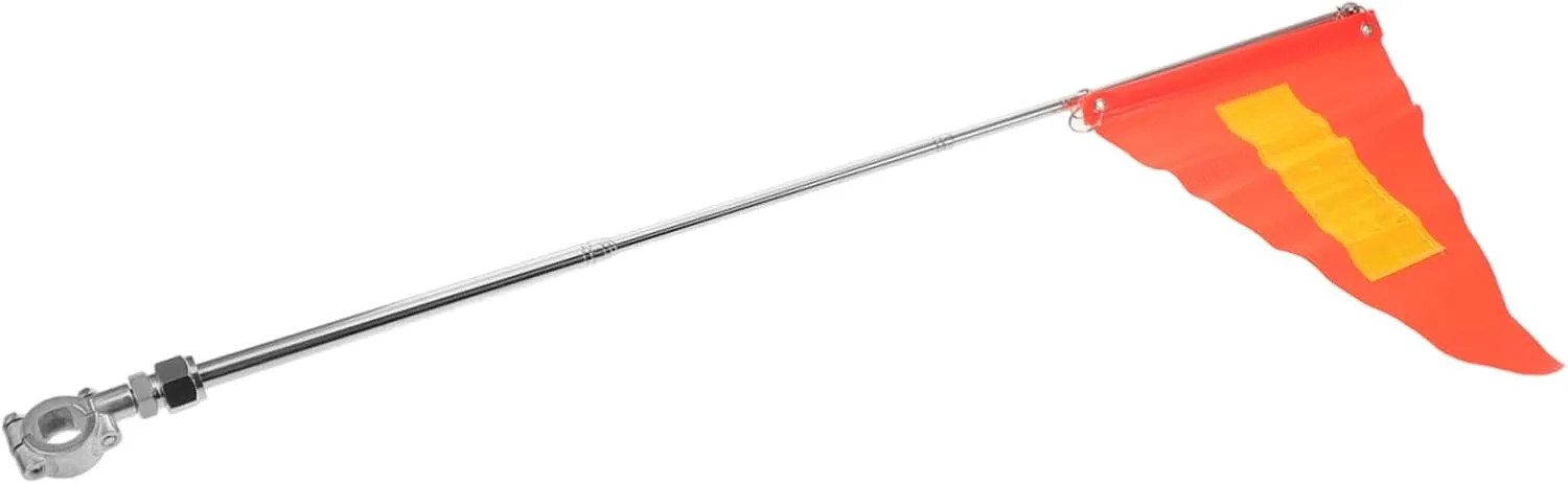 GANAZONO Telescopic Bike Flag Pole Reflective Safety Flag for Bicycles for Motorcycles and Go Karts