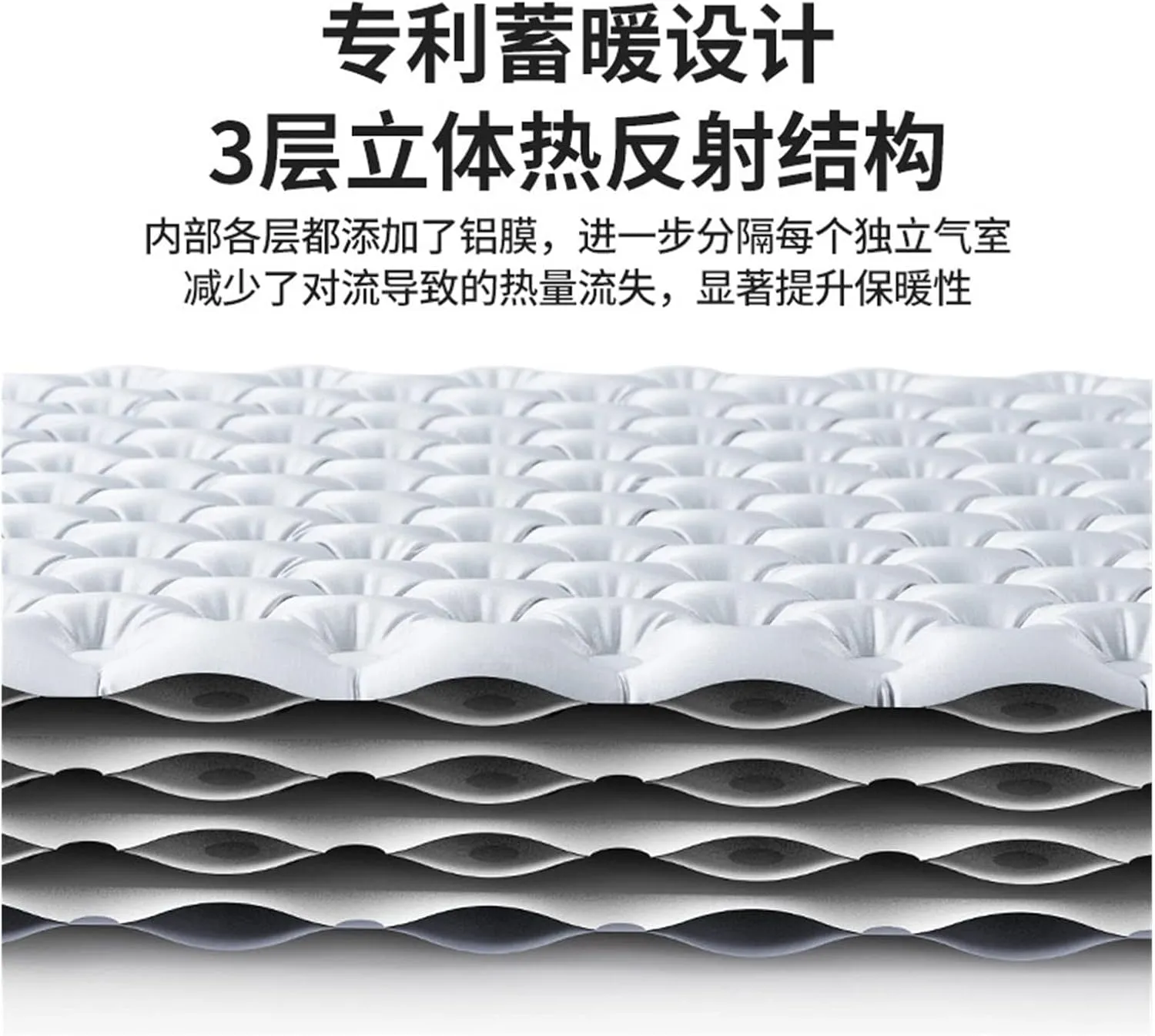 GaRcan Camping Ultra Light Inflatable Cushion Portable Outdoor Tent Sleeping Mat Moisture-Proof Pad Thermal Air Cushion R5.8 (Square Enlarge)