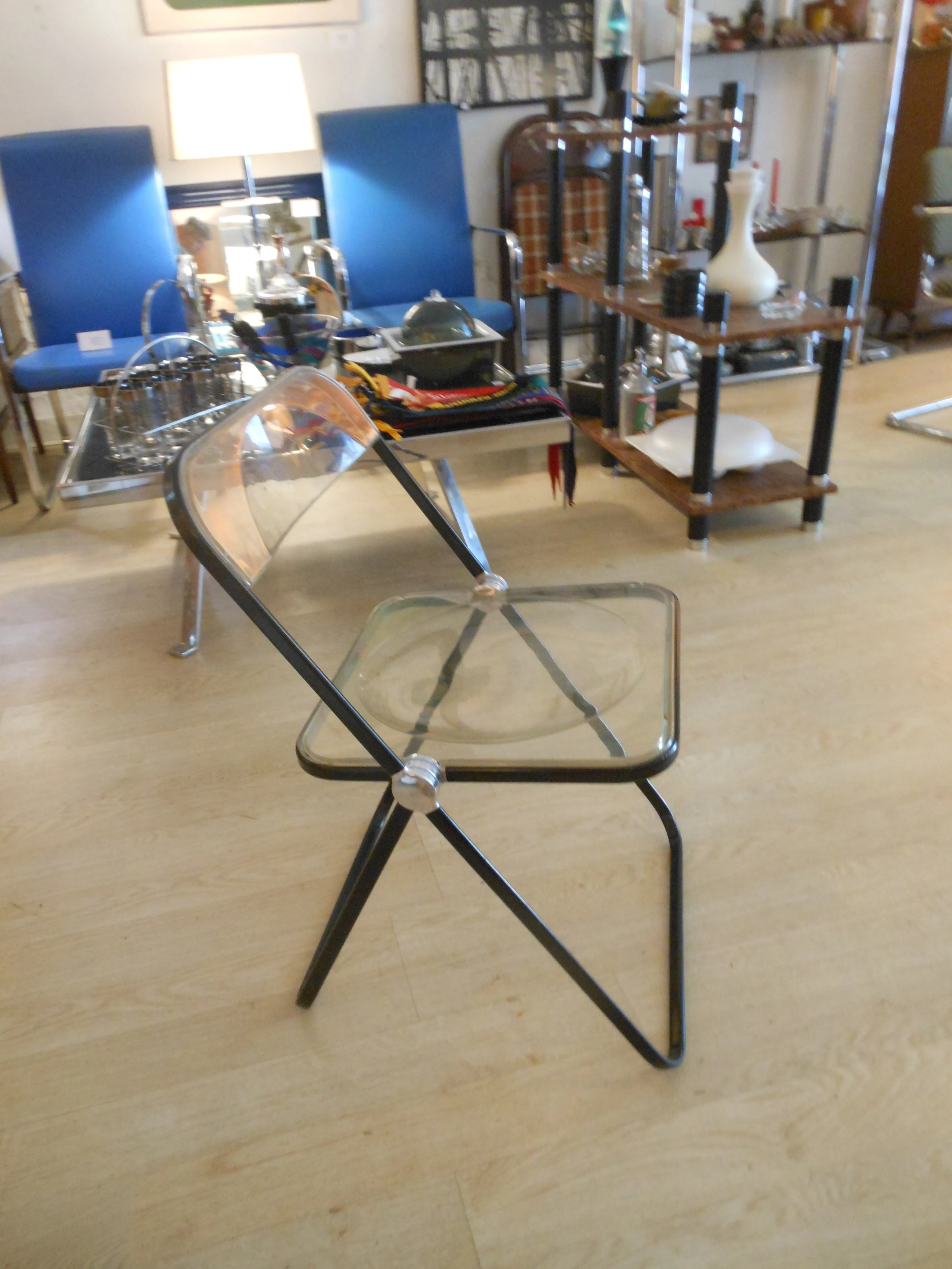 Giancarlo Piretti for Castelli Plia Lucite Folding Chair