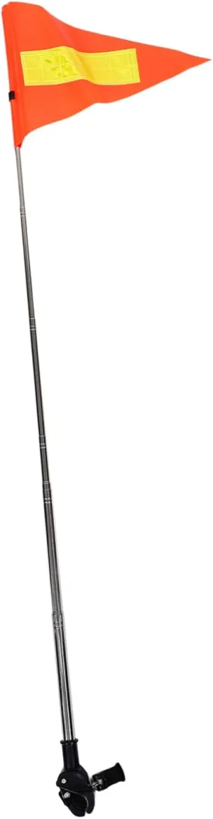 Golf Cart Telescopic Safety Flag 3-in-1 Flags for Golf Cart Stroller and Scooter Adjustment