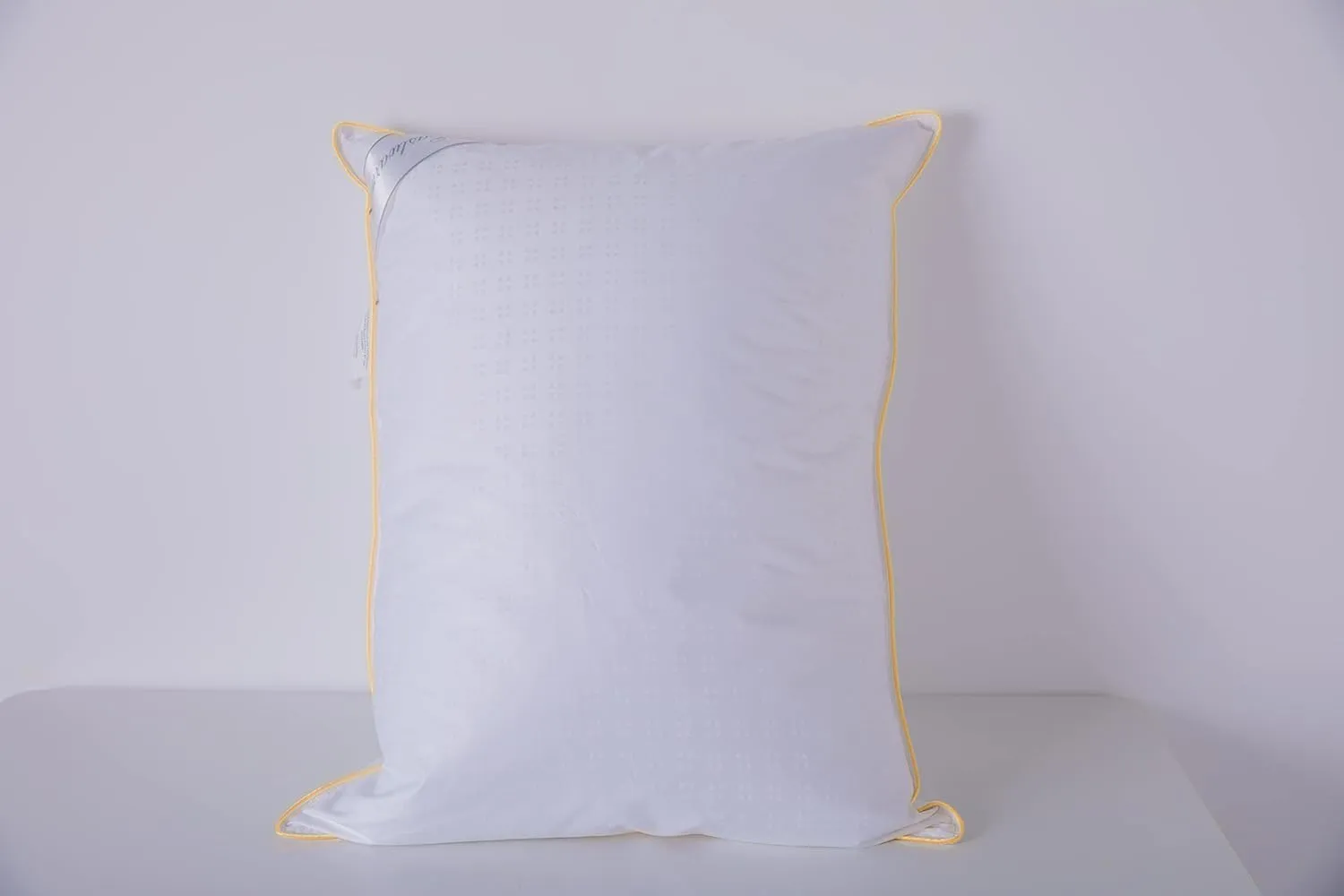 Goose Down Feather Pillows Standard Size One Pillow 100% Cotton Classic White Supportive Cool Bed Pillows for Back Side Stomach Sleepers