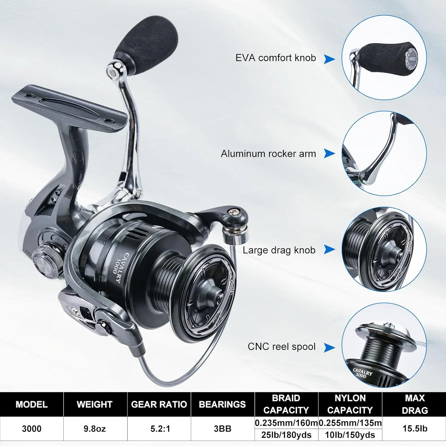 Goture Rod and Reel Combo - Telescopic Pole With Spinning Reel, Lures Set, PC Hard Shell Suitcase - Travel Saltwater Fishing Kit for Starter, Gifts for Men