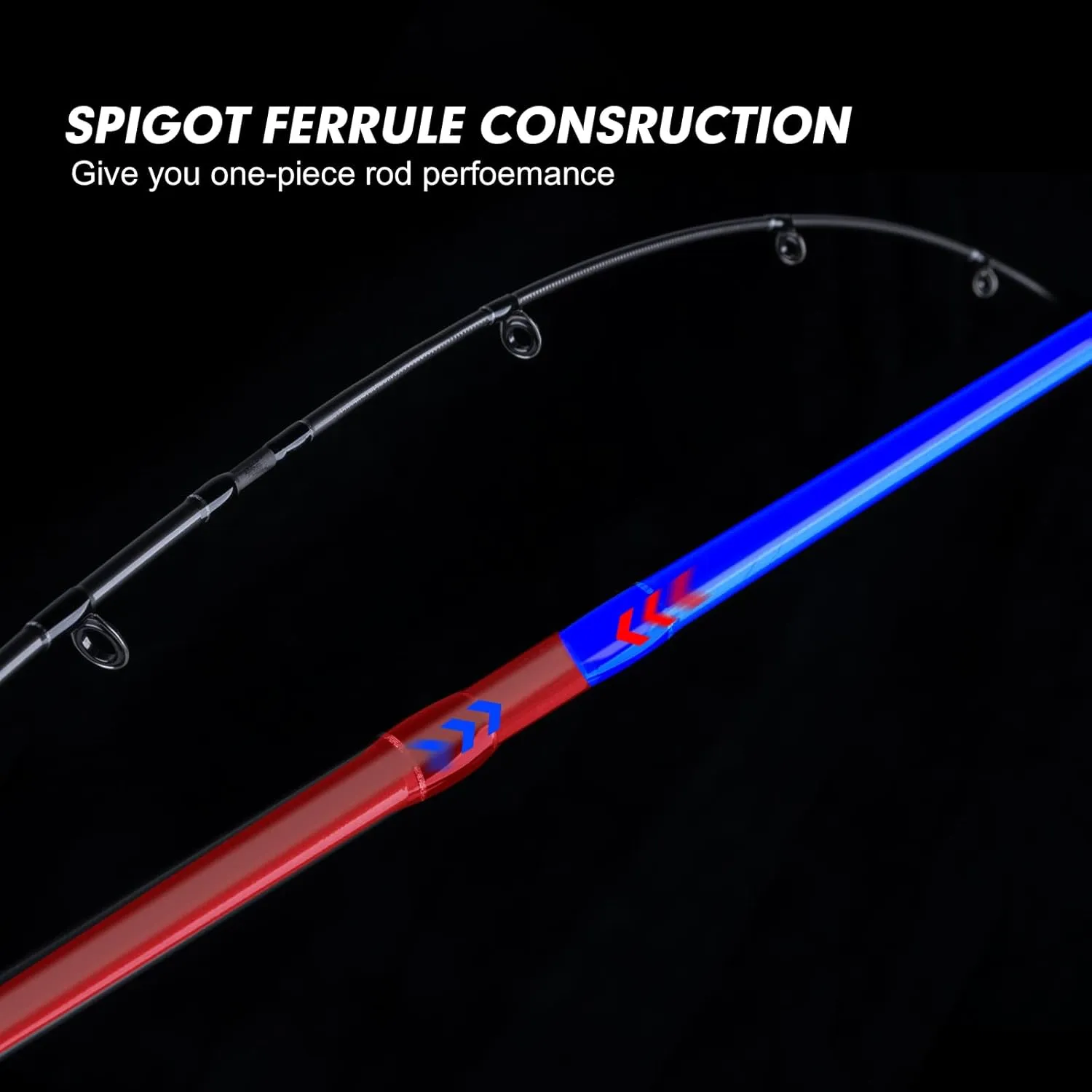 Goture Travel Fishing Rods with Case, 4 Piece Fishing Rod, Casting/Spinning Rod, 30T Carbon Fiber Quality Fishing Pole for Saltwater Trout, Bass, Walleye, Pike