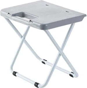 Gray Folding Stool Outdoor Beach Camping Picnic Party Fishing Portable Lightweight Portable Practical Durable Load Chair