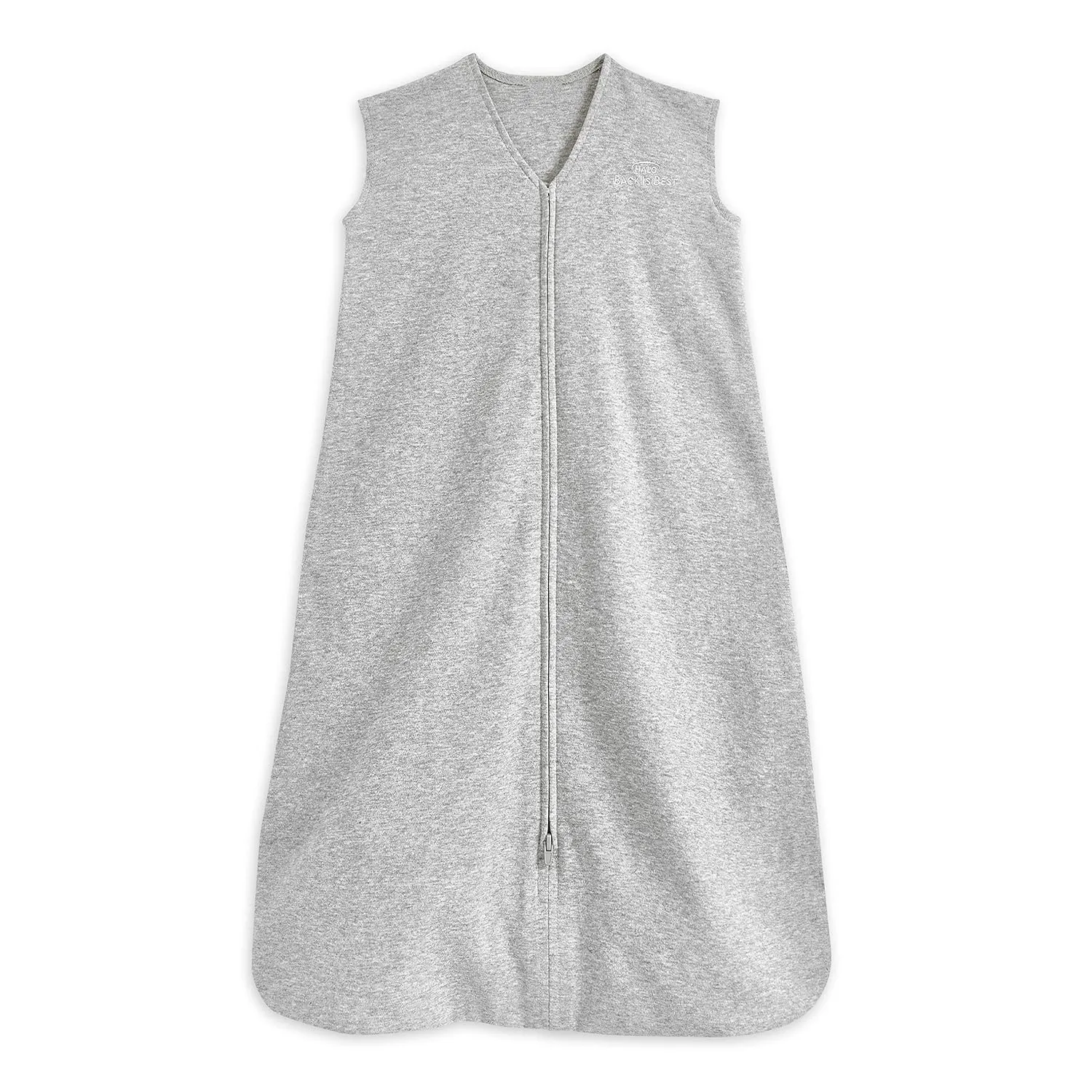 HALO SleepSack, 100% Cotton Wearable Blanket, Swaddle Transition Sleeping Bag, TOG 0.5, Heather Grey, X-Large, 18-24 Months