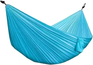 Hammock Double & Single Hammock Portable Nylon Parachute Hammocks Swing for Indoor Outdoor Garden Hiking Travel Backpacking Portable Hammock
