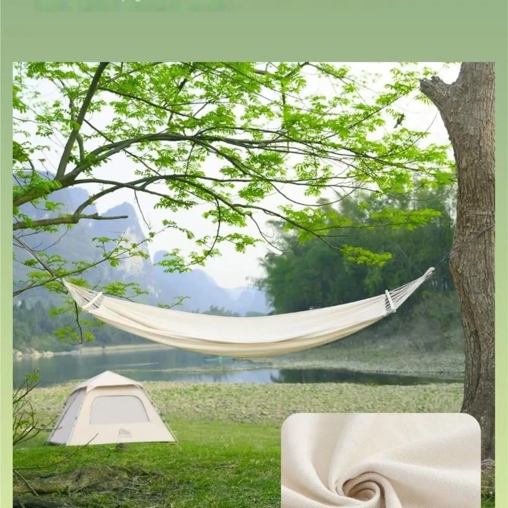Hammock Hammock Outdoor Swing Camping Single Double Bedroom Adult Sleeping Anti-Rollover Thickened Hanging Chair Hammocks for Outside(White,A)