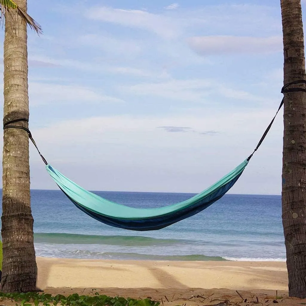 Hammock Parachute Lightweight Nylon Portable Hammock, Travel Courtyard Backpack Beach Double Camping Hammock Backpack Portable Hammock