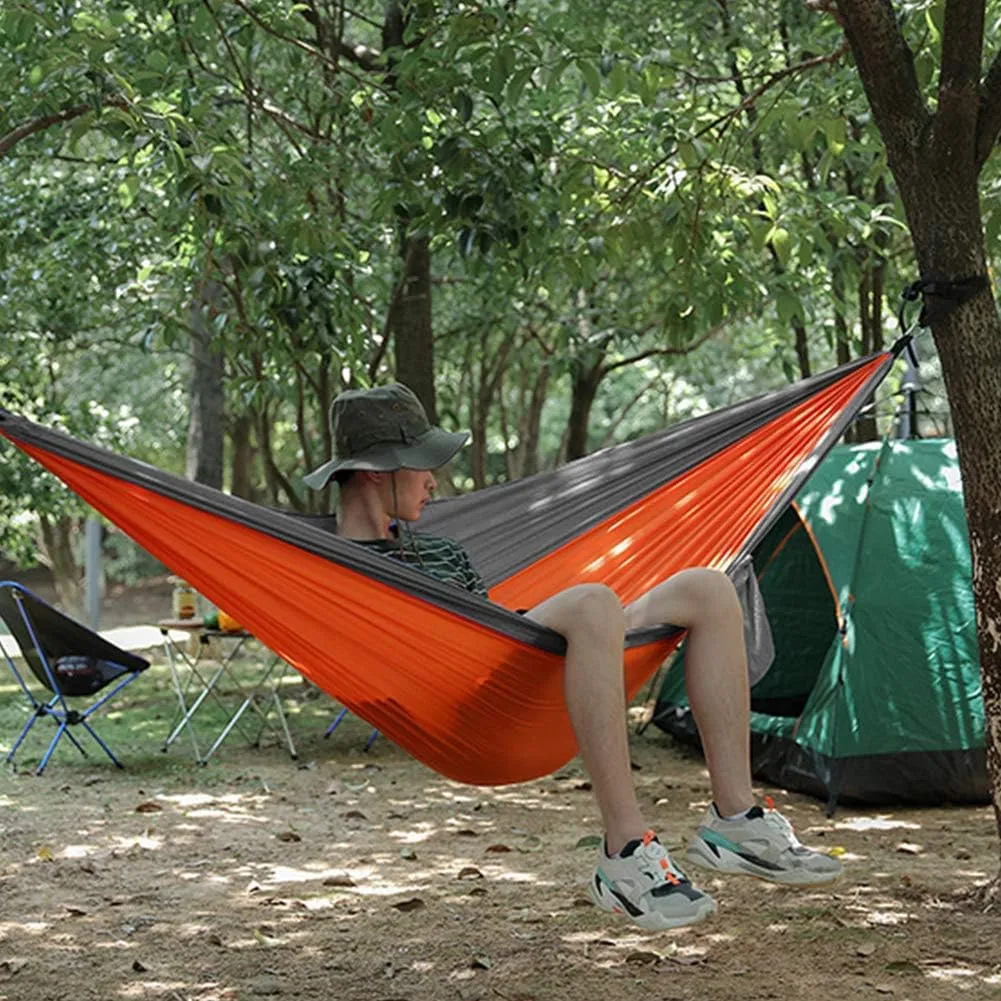 Hammock Portable Camping Hammock Double Hanging Bed Lightweight Hammock Outdoor Waterproof Durable Survival Travel Leisure Bed, 245 X 90cm C