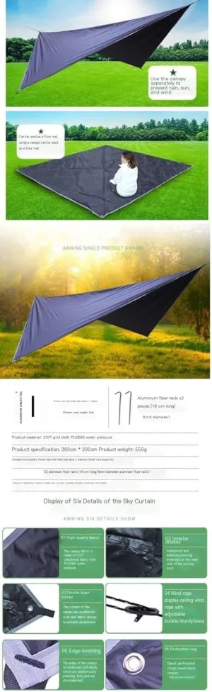 Hammock Tent Heavy Duty Portable Camping Hammock with net Travel Backpacking Hiking Outdoor