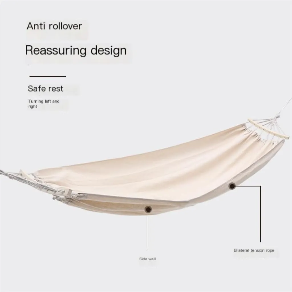 Hammocks Hammock Outdoor Camping Swing Camping Single Double Adult Sleeping Anti-Rollover Thickened Hanging Chair Camping Hammocks(A,Small)