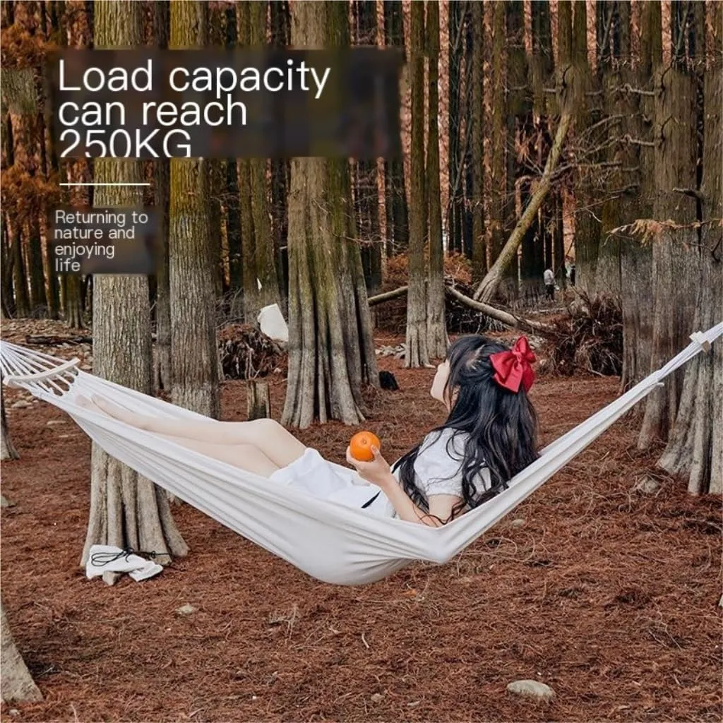 Hammocks Hammock Outdoor Camping Swing Camping Single Double Adult Sleeping Anti-Rollover Thickened Hanging Chair Camping Hammocks(A,Small)