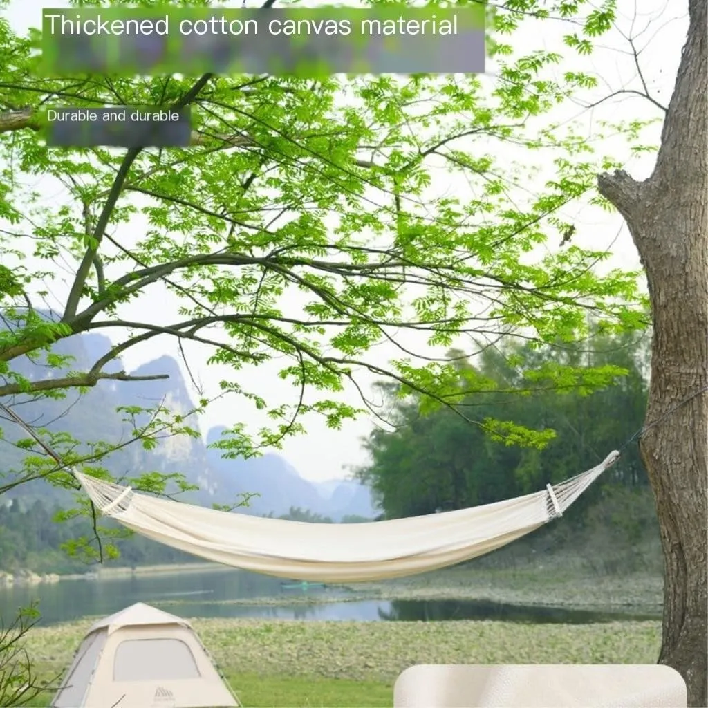 Hammocks Hammock Outdoor Swing Camping Single Double Bedroom Adult Sleeping Anti-Rollover Thickened Hanging Chair Camping Hammocks(Blue,D)