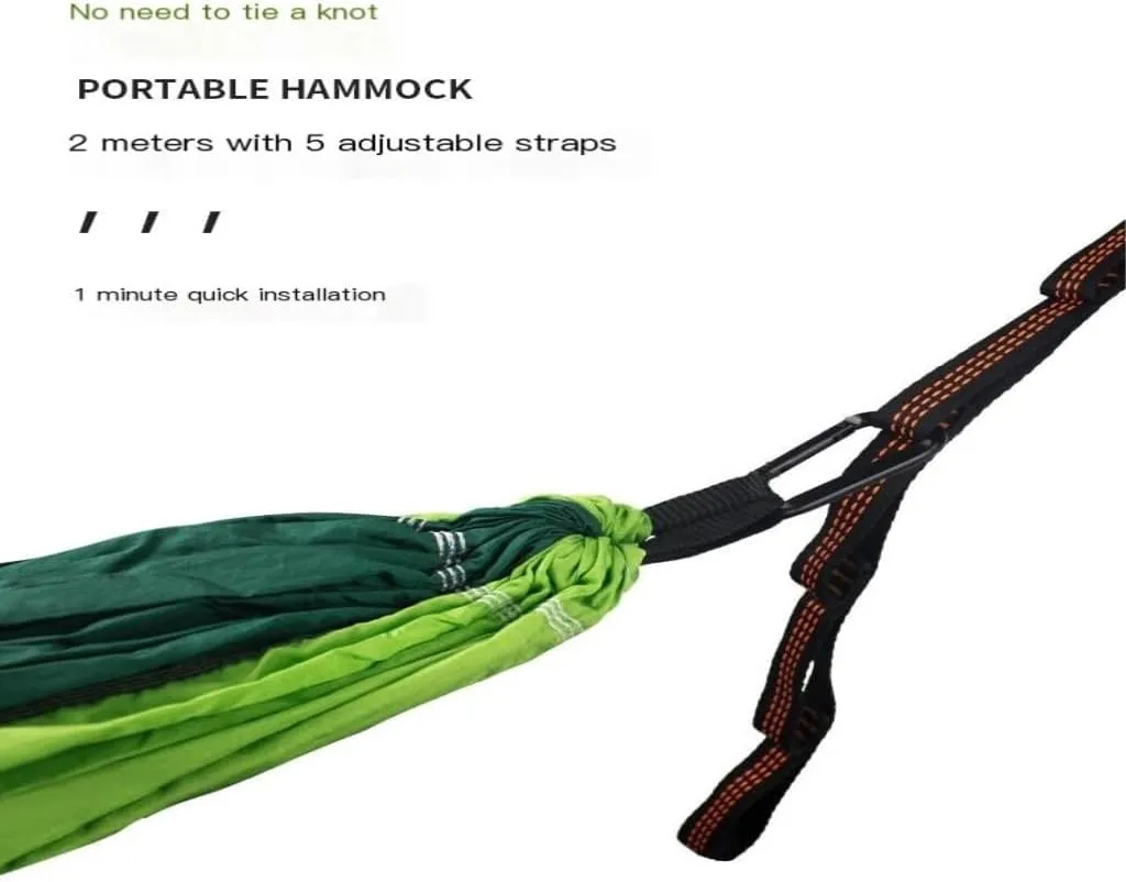 Hammocks Mosquito Net Hammock Double Outdoor Anti-Mosquito Parachute Cloth Swing Outdoor Sleeping Hanging Tree Camping Camping Hammocks(Pink,Small)