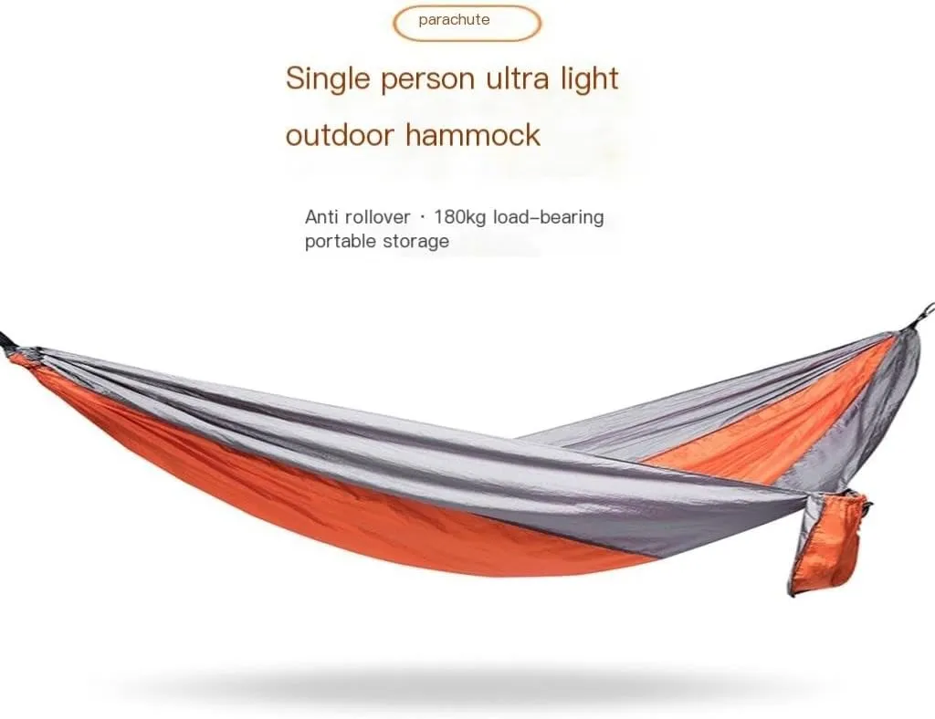 Hammocks Outdoor Camping Thick Canvas Hammock Outdoor Swing Home Single Double Dormitory Sleeping Student Anti-Rollover Camping Hammocks(F)