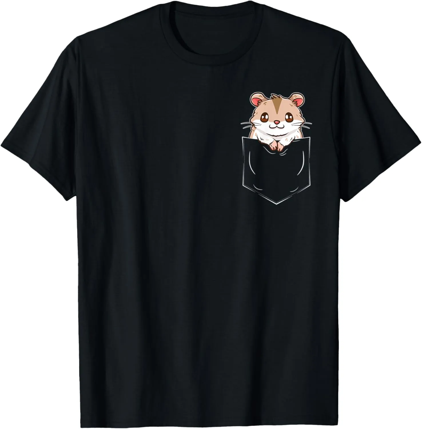 Hamster In Bag Dwarf Hamster Chest Bag Funny Hamster T-Shirt