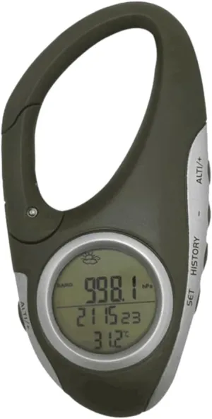 Handheld Altimeter Carabiner Thermometer Digital Barometer for Mountaineering
