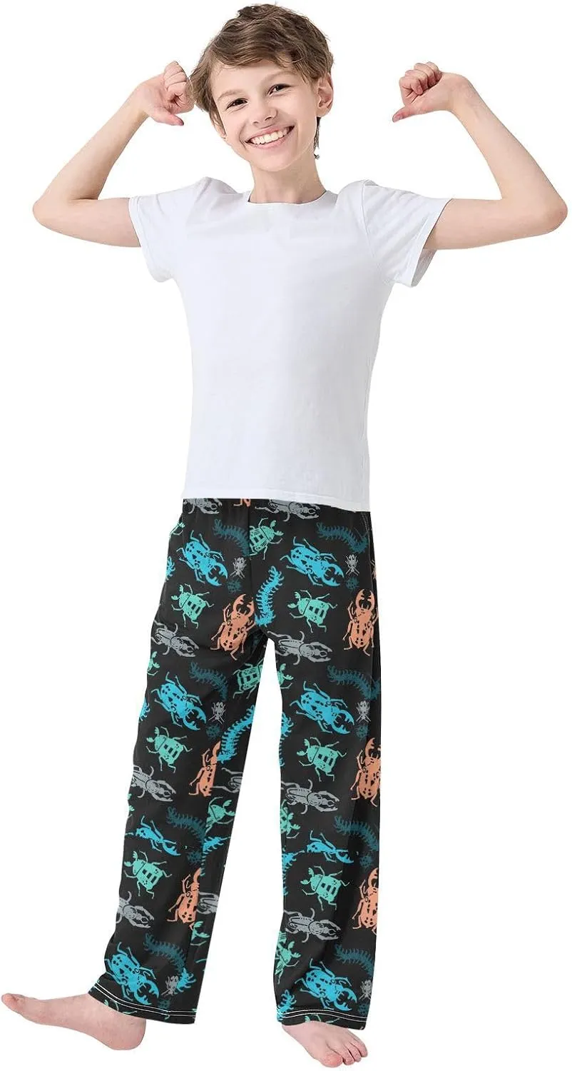 Happy Snowman Boys Track Pants Santa Hat Winter Snowflake Toddler Casual Pants Kids Athletic Pants for 6-8 Years