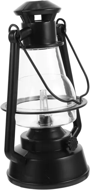 Happyyami 1pc Outdoor Emulation Flame Candle Lamp Flickering Lantern for Camping Home Decor Battery Operated Vintage Design for Parties Atmosphere