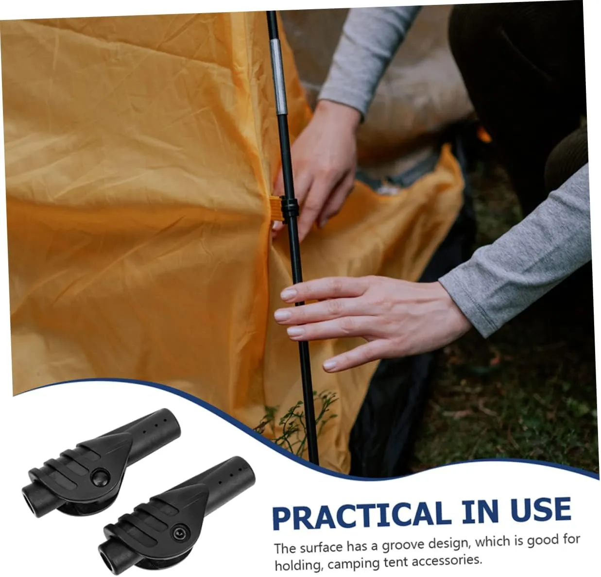 Happyyami 4 Pcs Tent Accessories DIY Joint for Support Rod Tent Repair Connectors Tent Support Connector Tent