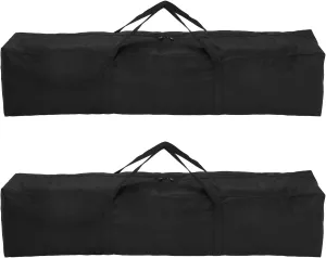 HARFINGTON 2pcs Camping Chair Replacement Bag 35.4" x 7.9" Folding Chair Carry Bag Oxford Cloth Storage Tent Bag with Handle Strap for Travel Outdoor Camping Sports, Black