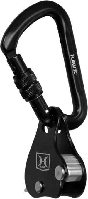 Hawk Ascender & Aluminum Carabiner Combo | Durable Universal Lightweight Safe Compact Mobile Tree Stand Hunting Accessory
