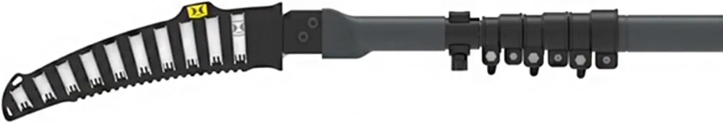 HAWK Helium 14ft Pole Saw with 11" SK5 High Carbon Steel Blade, Lightweight Aluminum Pole & Blade Protector Corrosion-Resistant Rugged Pruning Hand Saw for Tree Trimming