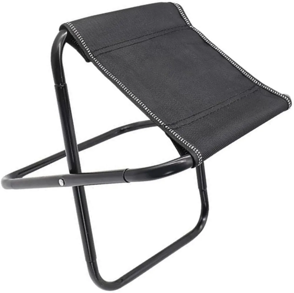 Healifty Foldable Outdoor Stool Camping Chair Portable Small Seat Lightweight Easy to Carry for Hiking Camping
