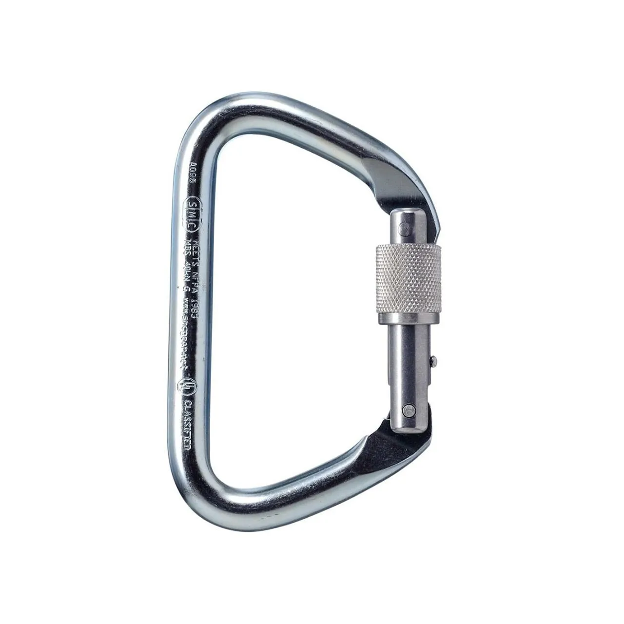 Heat-treated Steel Locking D Carabiner