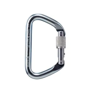 Heat-treated Steel Locking D Carabiner
