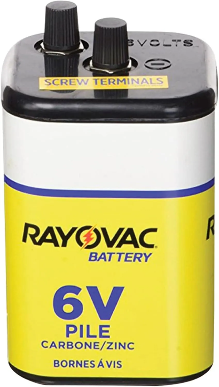 Heavy Duty Lantern Battery, 6 Volt Screw Terminals, 945R4C