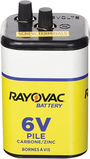 Heavy Duty Lantern Battery, 6 Volt Screw Terminals, 945R4C