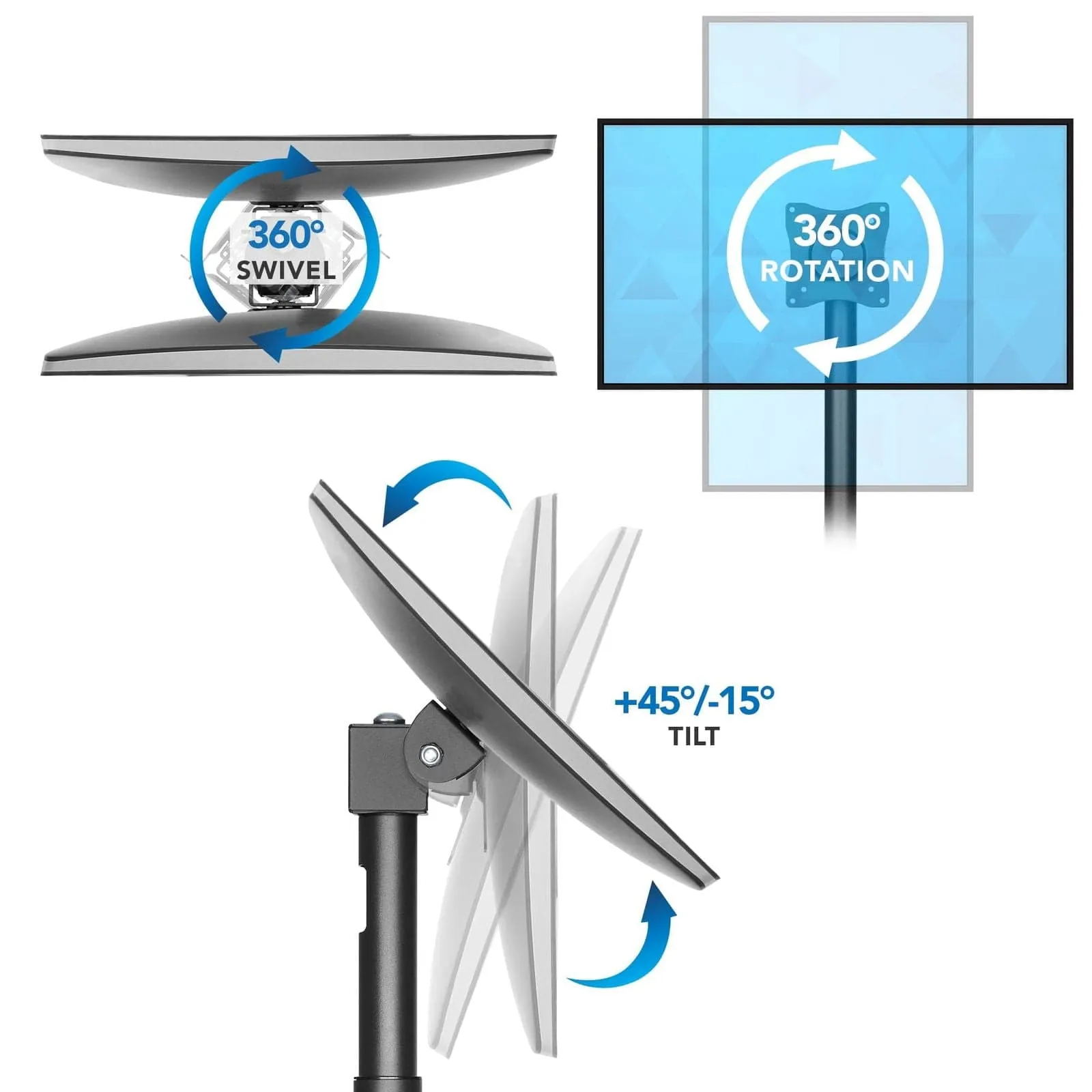 Height Adjustable Point of Sale (POS) Monitor Mount