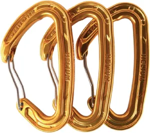 Helium 3.0 Rock Climbing Carabiner - Large Wiregate, Lightweight Aluminum Carabiner