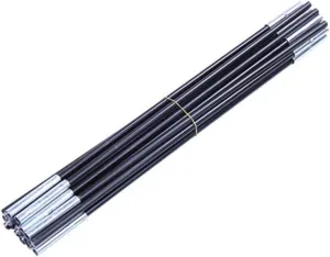 Hemoton 2Pcs Fiberglass Tent Pole Kit Replacement for Person Tents Sections Each Durable Black Support Bar for Camping Hiking and Trekking Activities