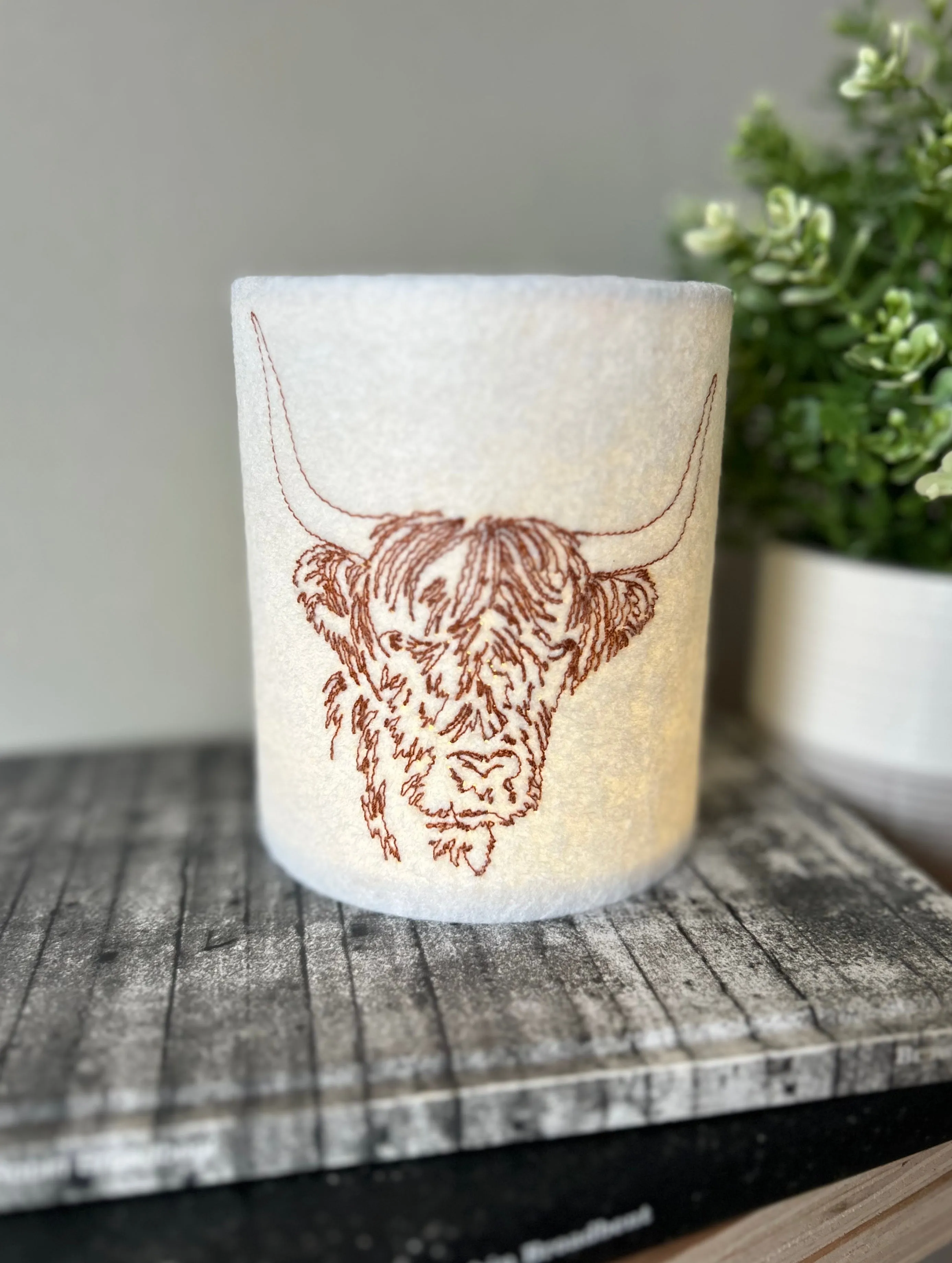 Highland Cow Lantern
