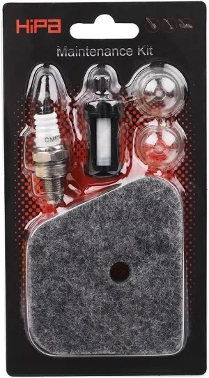 Hipa FS90R FS90 Air Filter Tune Up Kit for Stihl 4180 120 1800 FS110R FS130R HT101 FS110 FS130 FS100 FS90R FS110RX FS110X String Trimmer Weedeater Parts Spark Plug Fuel Filter Primer Bulb