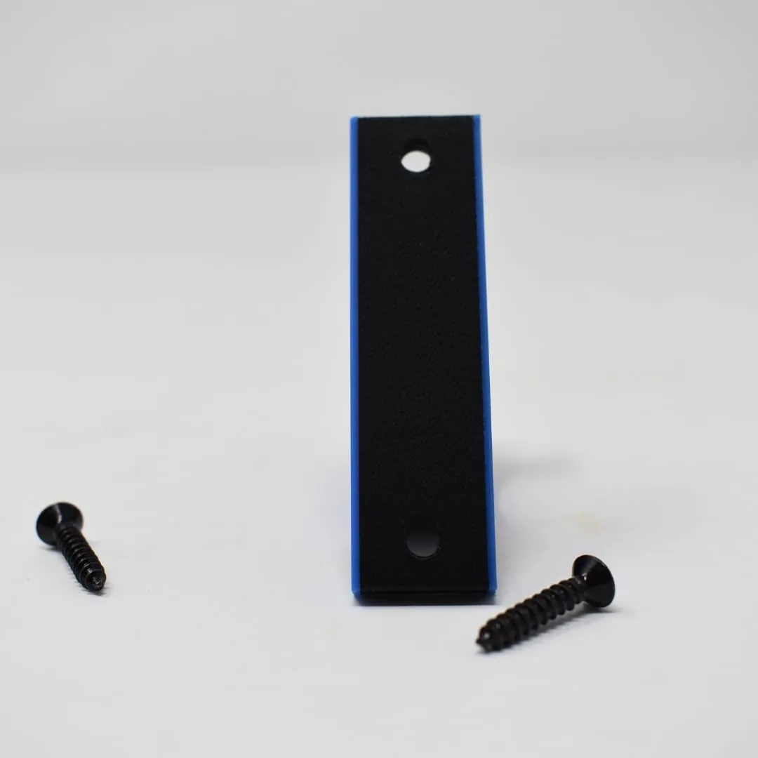 Horizontal Fishing Rod Holders | Carbon Fiber Composite with Screw Mount | Securely Holds Any Fishing Pole| Made in USA (Blue/4 Pack)