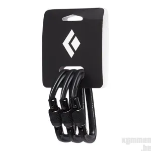 HotForge Screwgate - black, locking carabiner - 3-pack