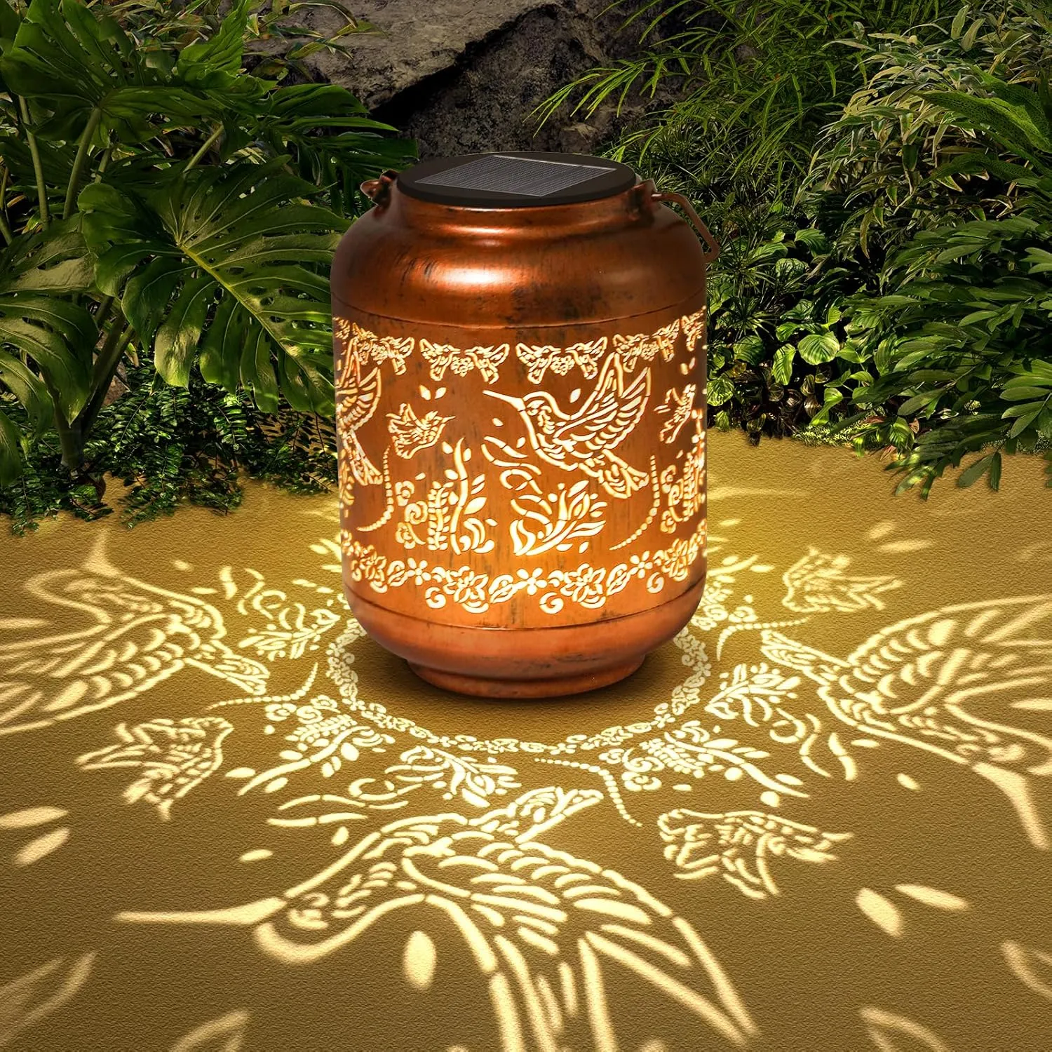 Hummingbird Birthday Retirement Anniversary Gifts for for Women Mom Grandma, Solar Lanterns Lights Outdoor Hanging Waterproof Garden Decor Decoration Outside for Yard, Patio,Pathway Landscape