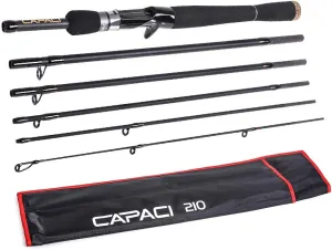 HXBER 2.1m / 2.4m 6 Sections Carbon Casting Fishing Rod Lure Fishing Rod Hand Pole Fishing Tackle