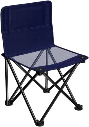 IRYZE Outdoor Chair Folding Camping Chair Outdoor Folding Backrest Chair Portable Fishing Chair with Side Pocket Lightweight Leisure Chairs Padded Deck Chair Camping Chair Foldable Chair (Color : E)