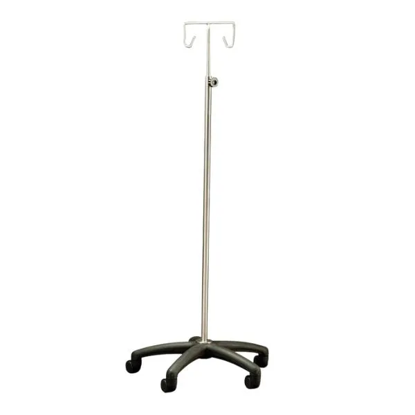 IV Pole with Alloy Base 2 Hooks 1420-2380mm
