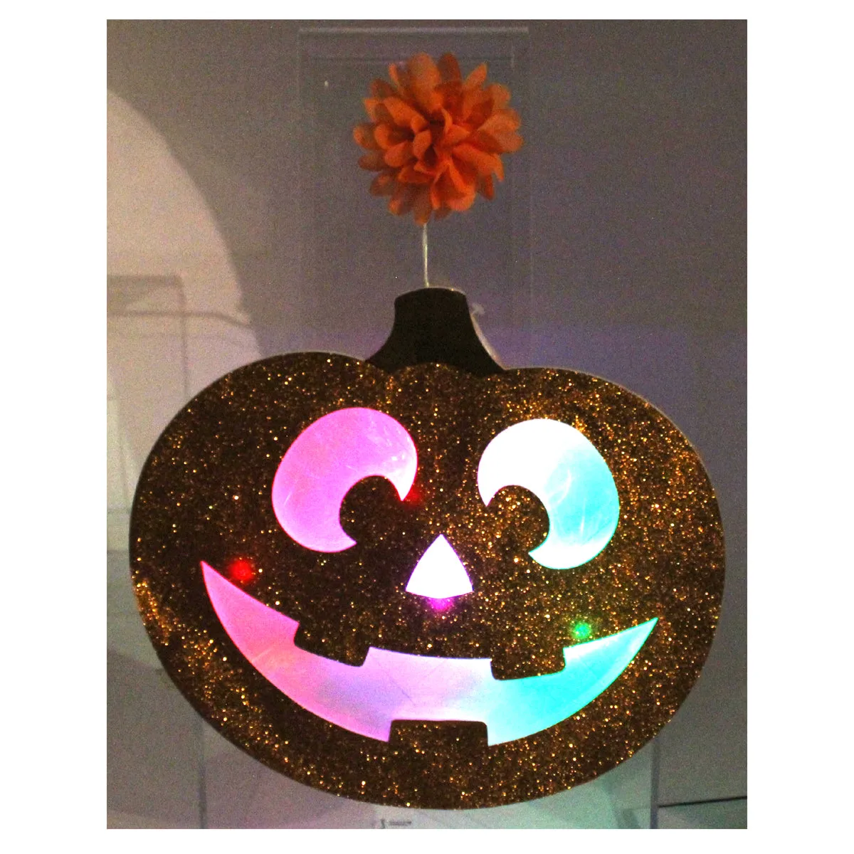 Jack-O-Lantern 3D LED with Diffusing Film Window Décor