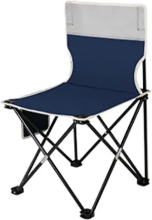 JCAKES Chairs Ultralight Camping Chair Portable Folding Chair, Heavy-Duty Support 330 Pounds, with Storage Bag，Blue Beach Chair Travelling (Color : Blue, Size : 36 * 36 * 56CM)