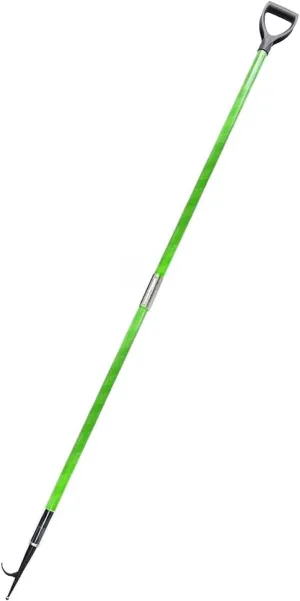 Katzowen Green Docking Rod Hooks with Nylon Handle, Pushing Pulling Boat Pole for Water Rescue, Heavy Duty Cargo Grabber Reach Retriever Tool/Emergency Rescue Equipment