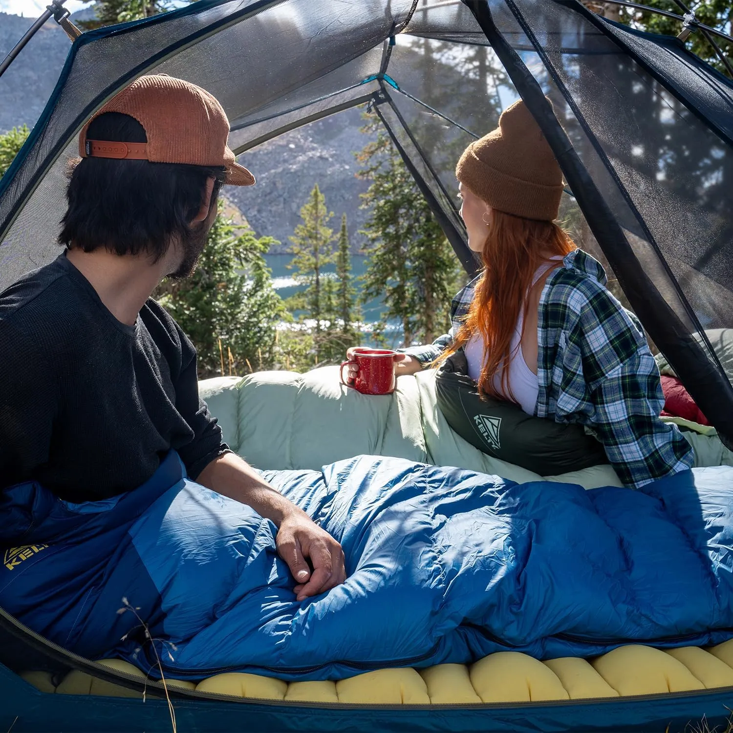 Kelty Cosmic 20 Down Mummy Sleeping Bag for Backpacking, Campers, 550 Fill Power, Recycled Fabrics with PFAS-Free DWR, Designed in Sunny Colorado,