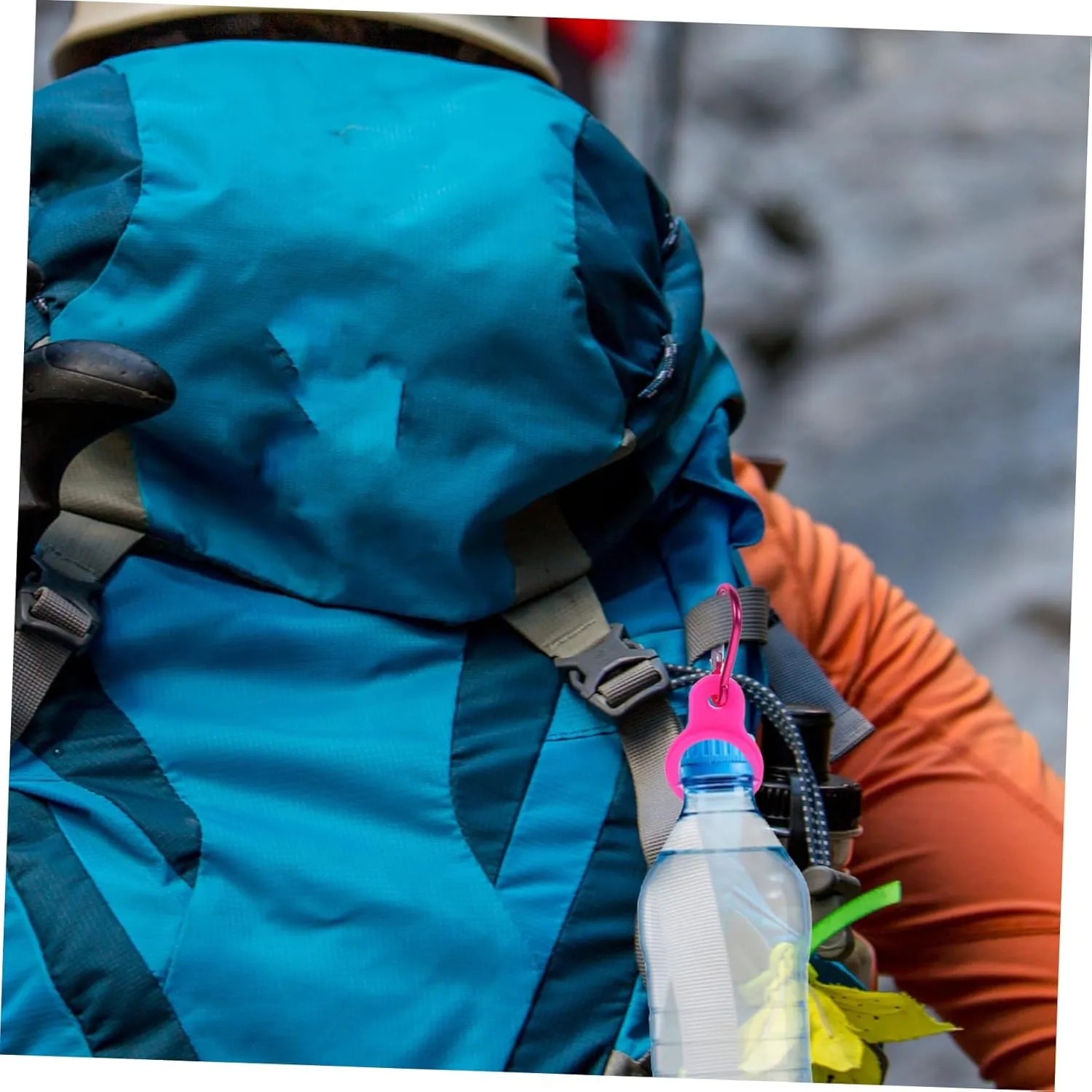 Kettle Buckle Elastic Bottle Holders Protein Shaker Bottle Carabiner Leak Proof Water Bottle Soft Water